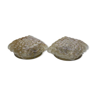Pair of wall lamps, ceiling lights Kalthoff