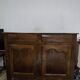 Antique high buffet in solid wood from the late 19th to early 20th century.