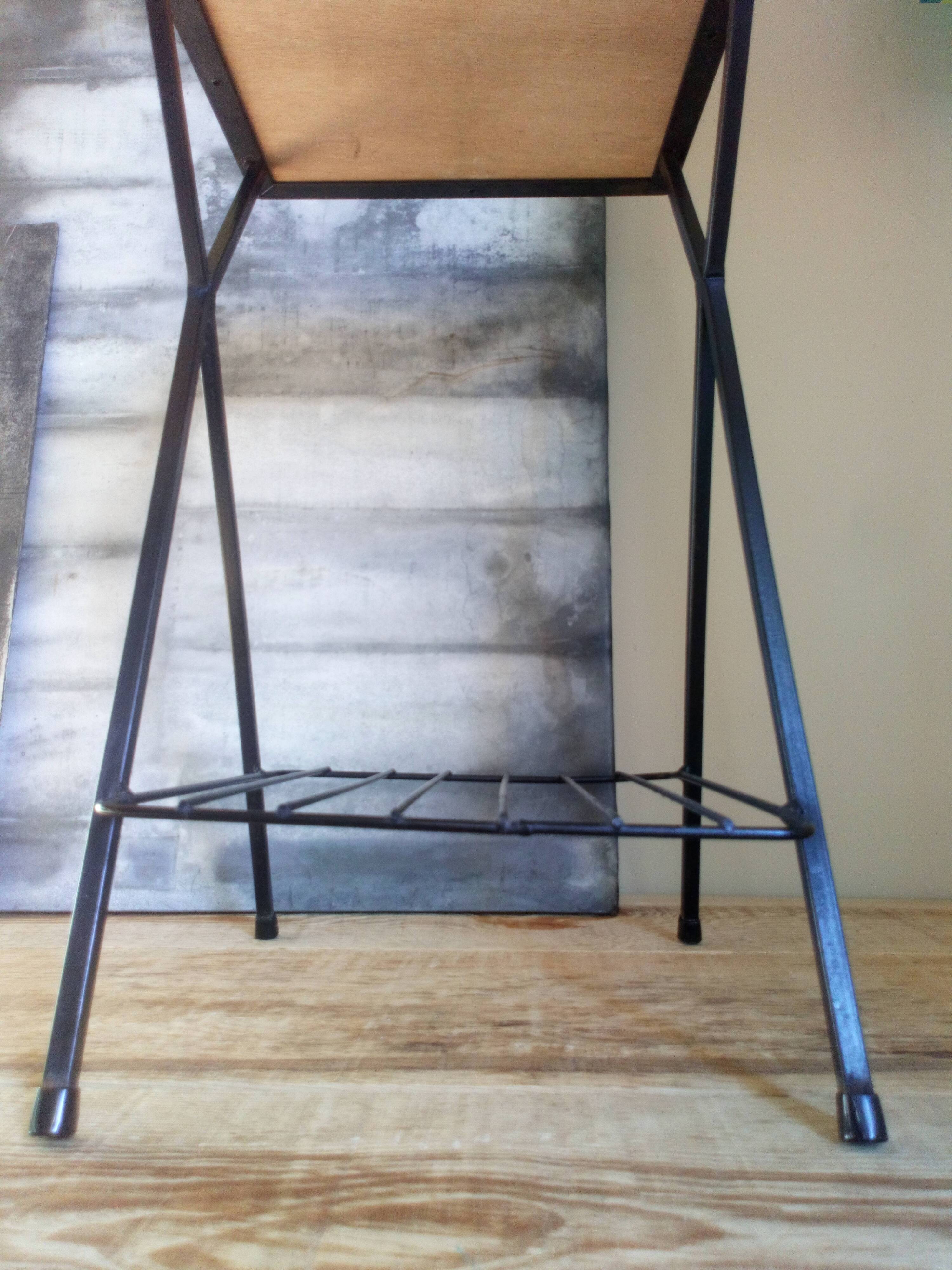 50s metal side table