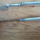 Platil leg of lamb service, Art Deco knife and fork