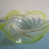 Large crystal art cup vannes deco vintage french crystal cup