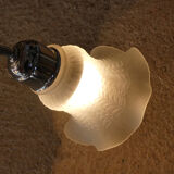 Vintage gooseneck tulip lamp