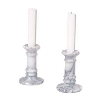 Marble candlesticks