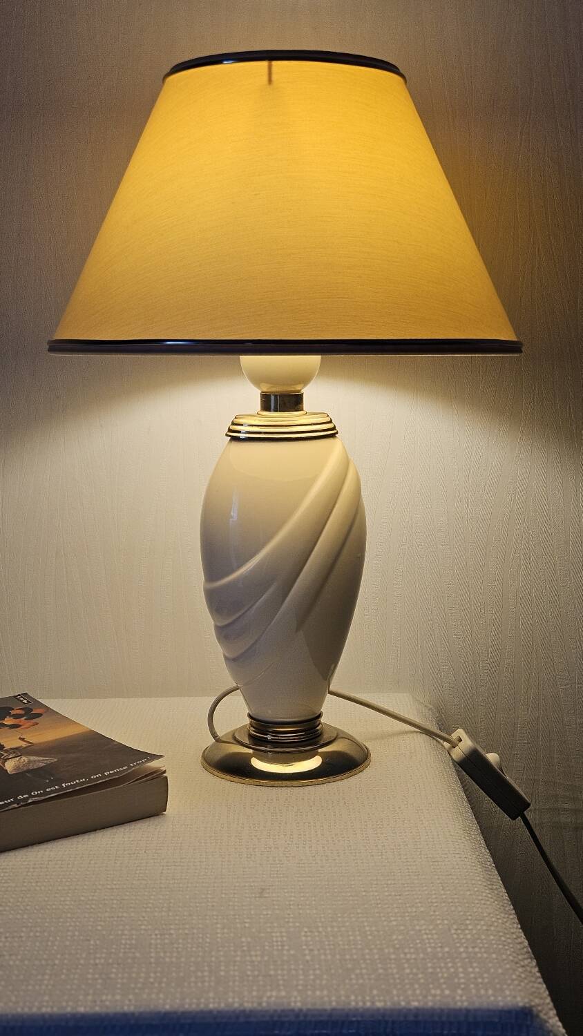 Vintage bedside lamp by Robert de Schuytener