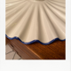 Blue and white pleated ceramic suspension