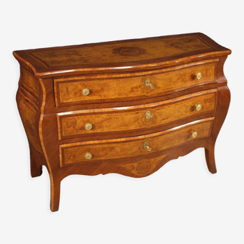 Commode incrustée de style Louis XV des années 70