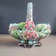 Antique slip basket pot