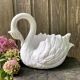 Zoomorphic planter, ceramic swan pocket holder.