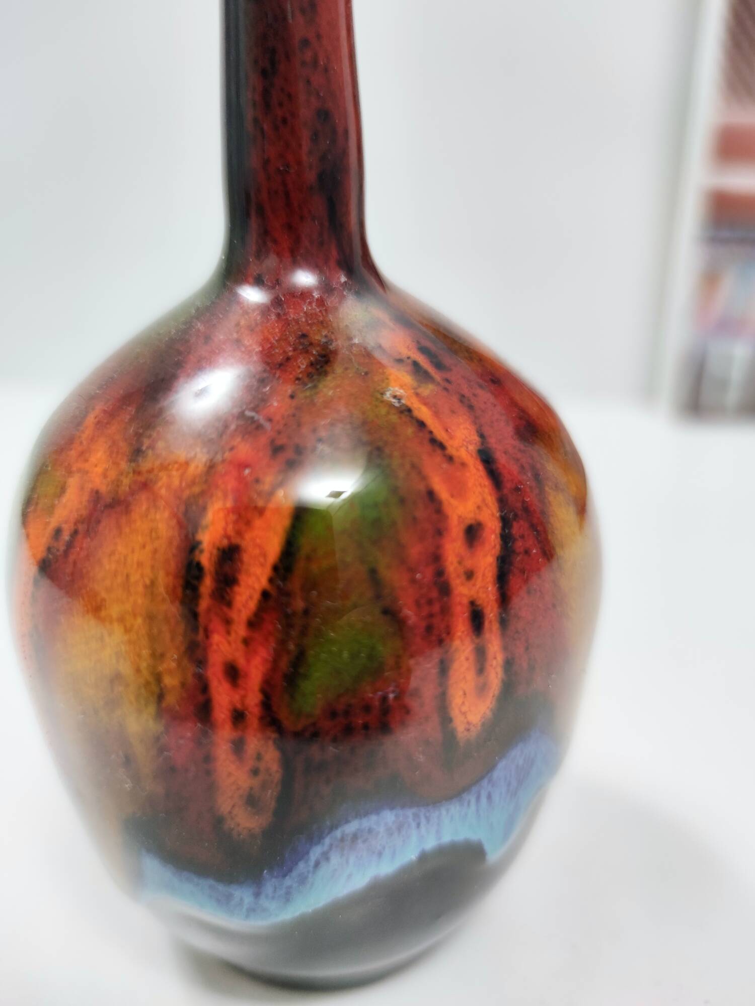 Glazed Earthenware Vase by Giovanni Poggi for San Giorgio Albisola Ceramics