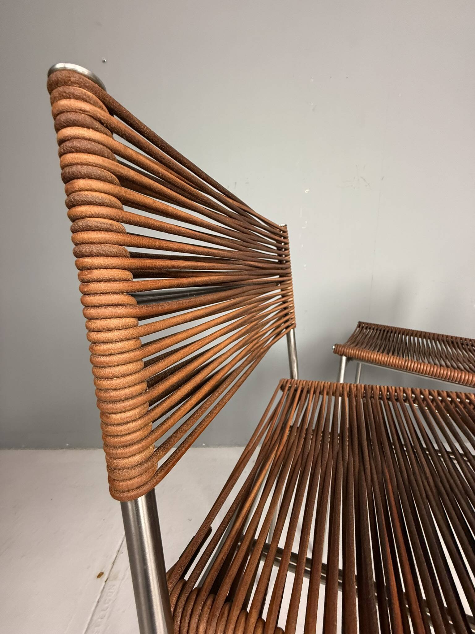 Tito Agnoli - Set of three bar stools "Miss B", Italy, 1997