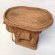 Vintage wicker elephant and rattan table