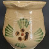 Alsatian glazed terracotta pitcher from Soufflenheim, early 20th century