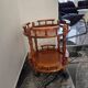 Vintage solid wood trolley on wheels