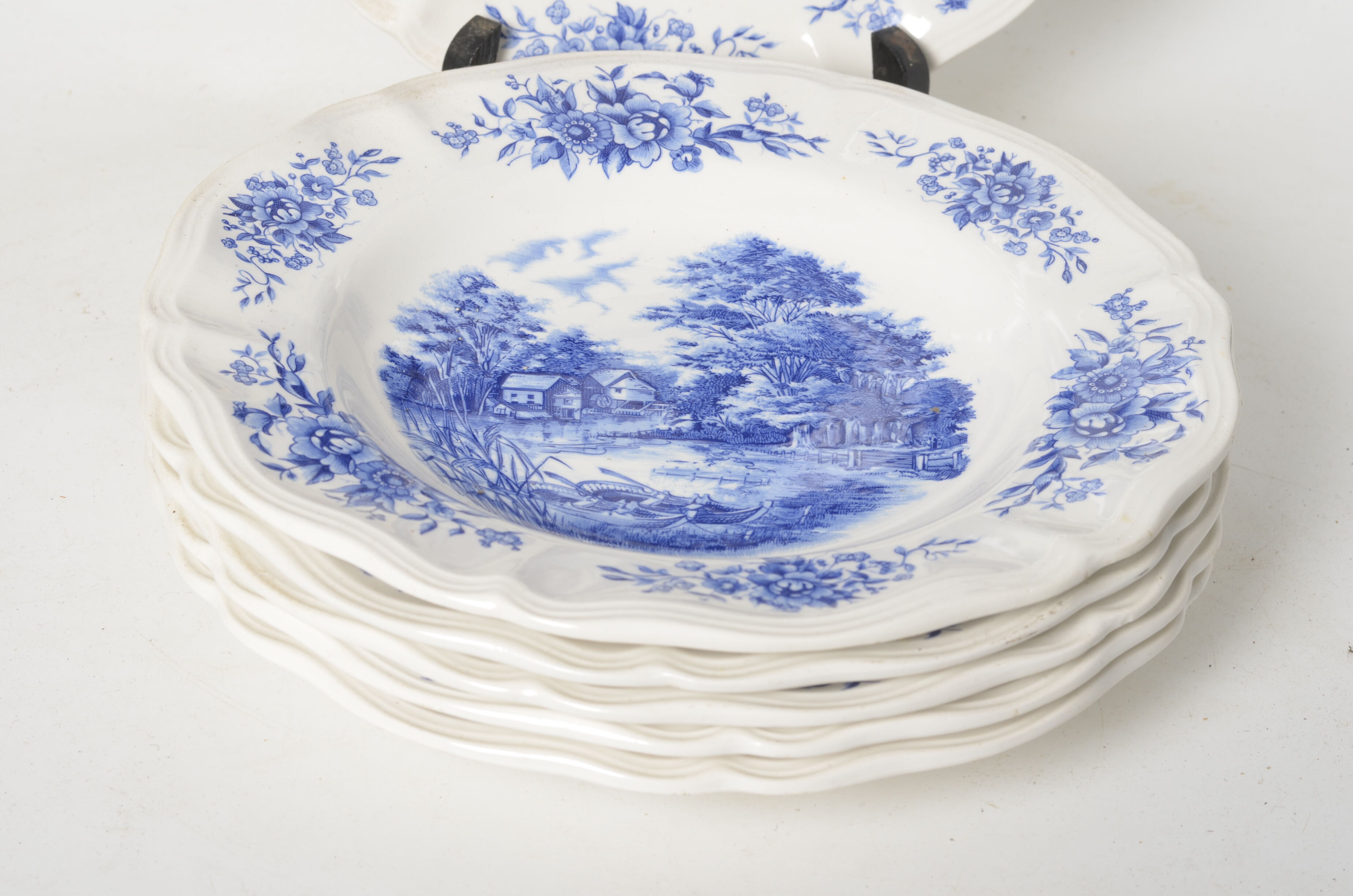 Hollow plates Sarreguemines Romantic