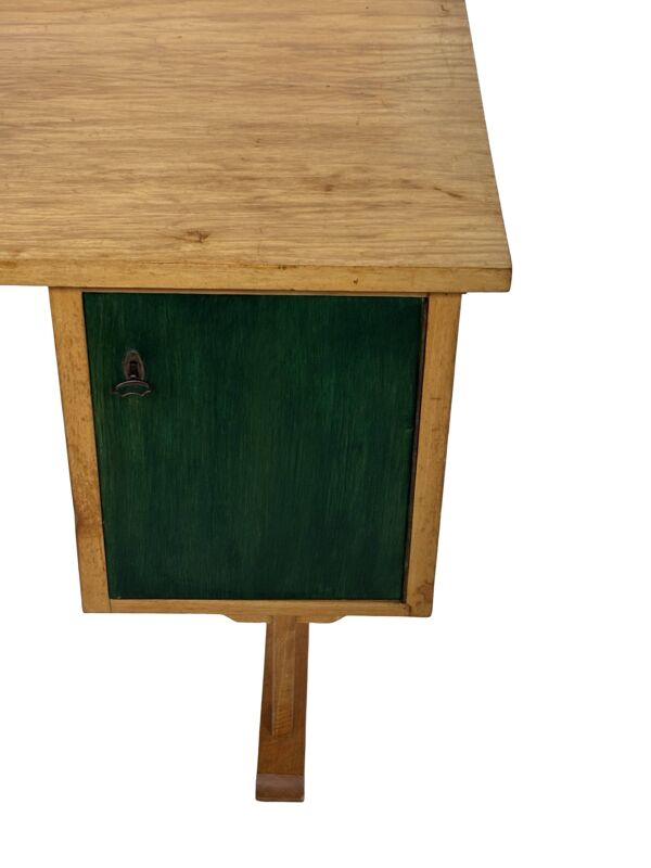 Bureau vintage des années 1960, design de bureau compact