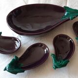 Service signed Vallauris, flat - 4 raviers, good condition