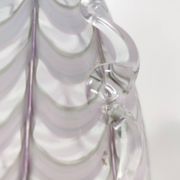 Lilac and Transparent Murano Glass Vase by Alberto Donà, Italy