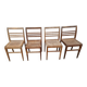 Set de 4 chaises  de sinistrés René Gabriel