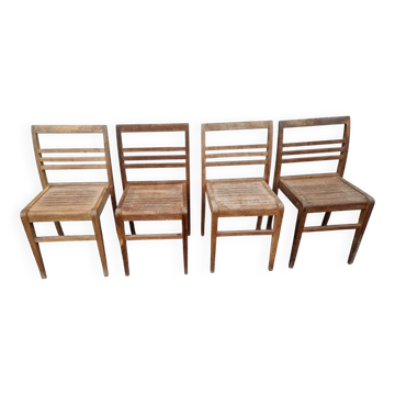 Set of 4 chairs by René Gabriel