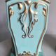 Pair of half porcelain vase, Ceramic art Céranord