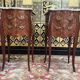Pair of Louis XV/Transition style bedside tables in marquetry