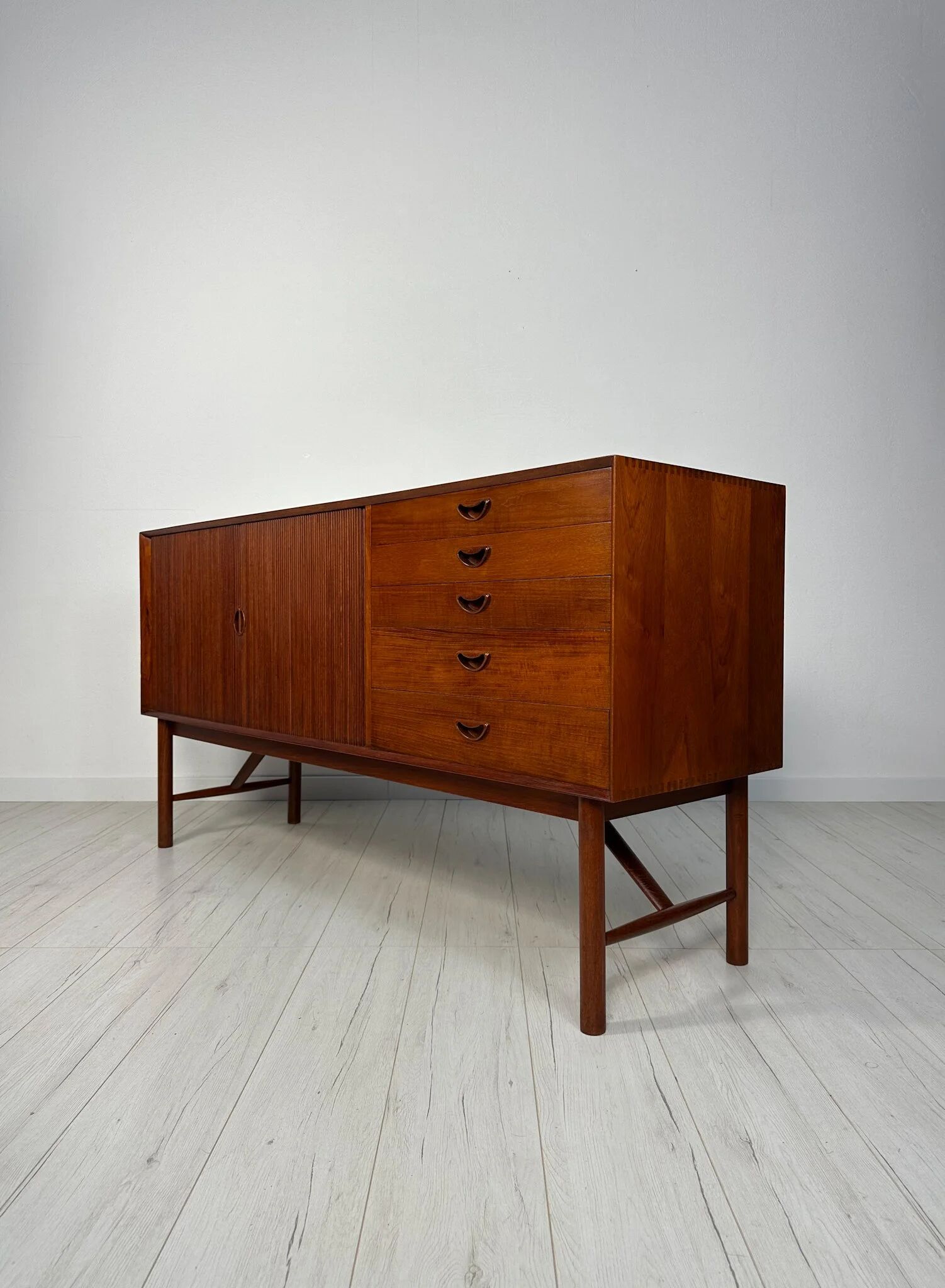 1950s Vintage Peter Hvidt & Orla Mølgaard-Nielsen Danish Teak Sideboard