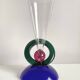 Vase XL en verre de style Memphis, années 1980