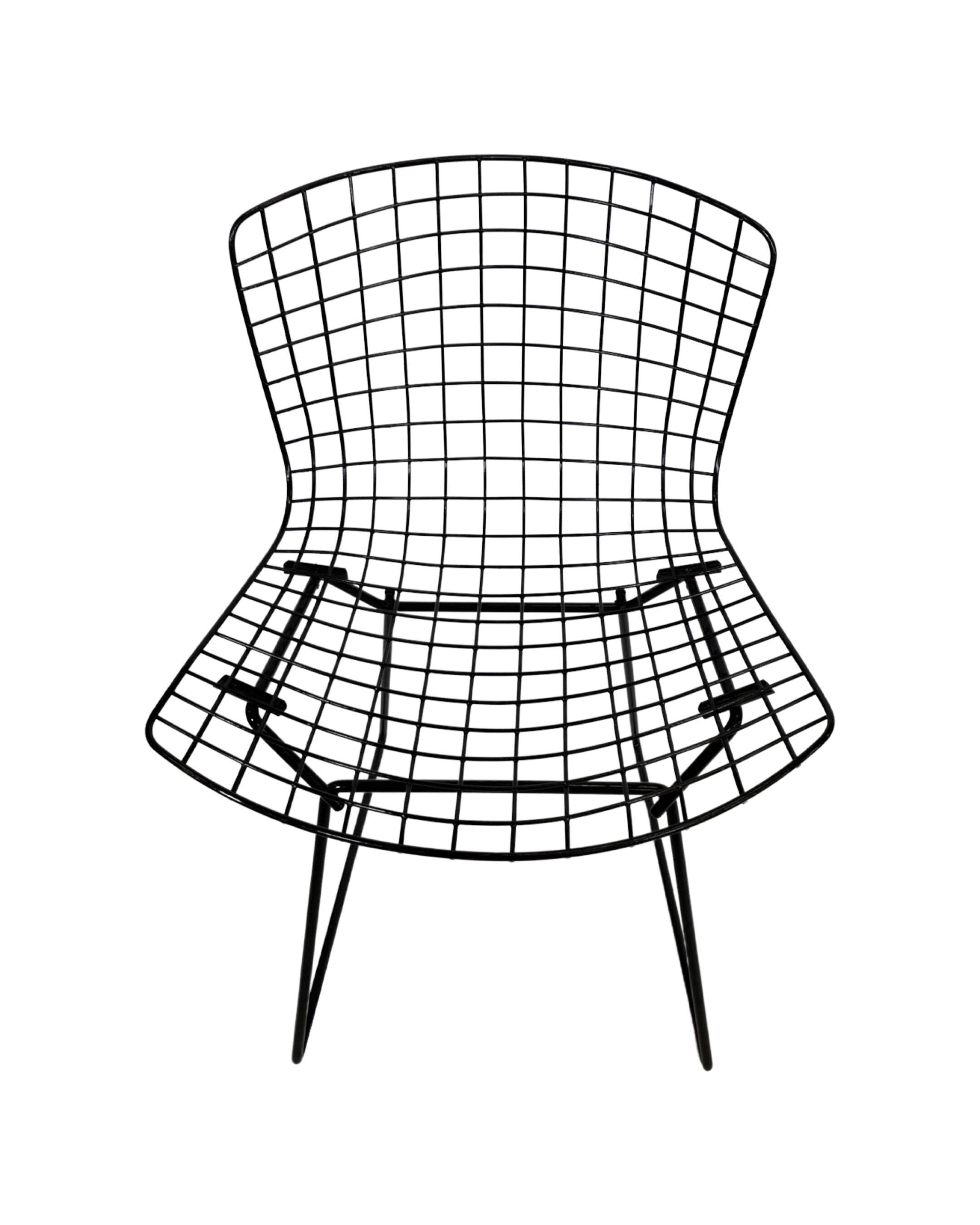 Harry Bertoia Chair 420 "wire" Knoll International in black