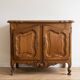 Small antique buffet in carved wood, Traditional style.