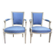 Pair of Louis XVI style cabriolet armchairs