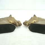 Brass horse bookends
