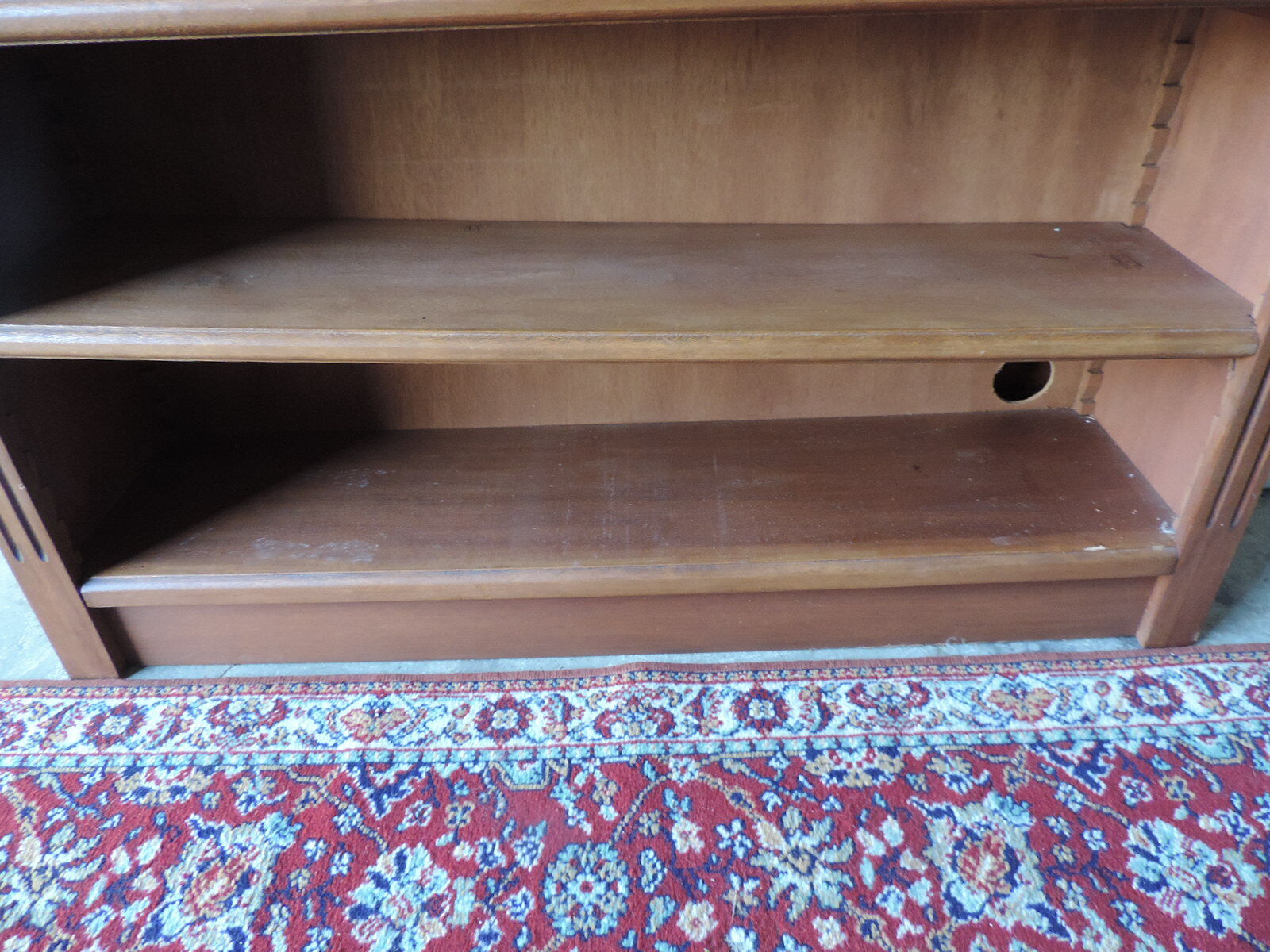 Open bookcase in vintage teak