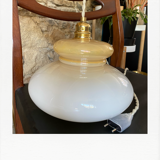 Caramel and whipped cream hanging lamp