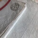 Antique cloth in pure aqua tinted linen