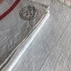 Antique cloth in pure aqua tinted linen