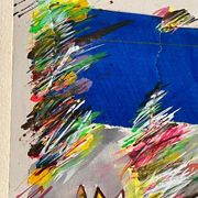 Tableau collage "Voyage en Mer" - 32x30.5 cm