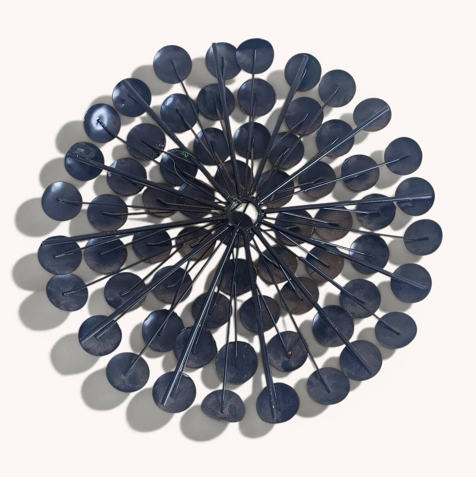 Mid-Century Enameled Metal Wall Sculpture, France, Circa 1965-1975