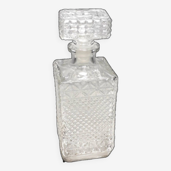 Cut glass whiskey decanter - 1980s