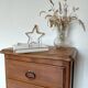 Rustic chic 5-drawer chest of drawers in solid wood