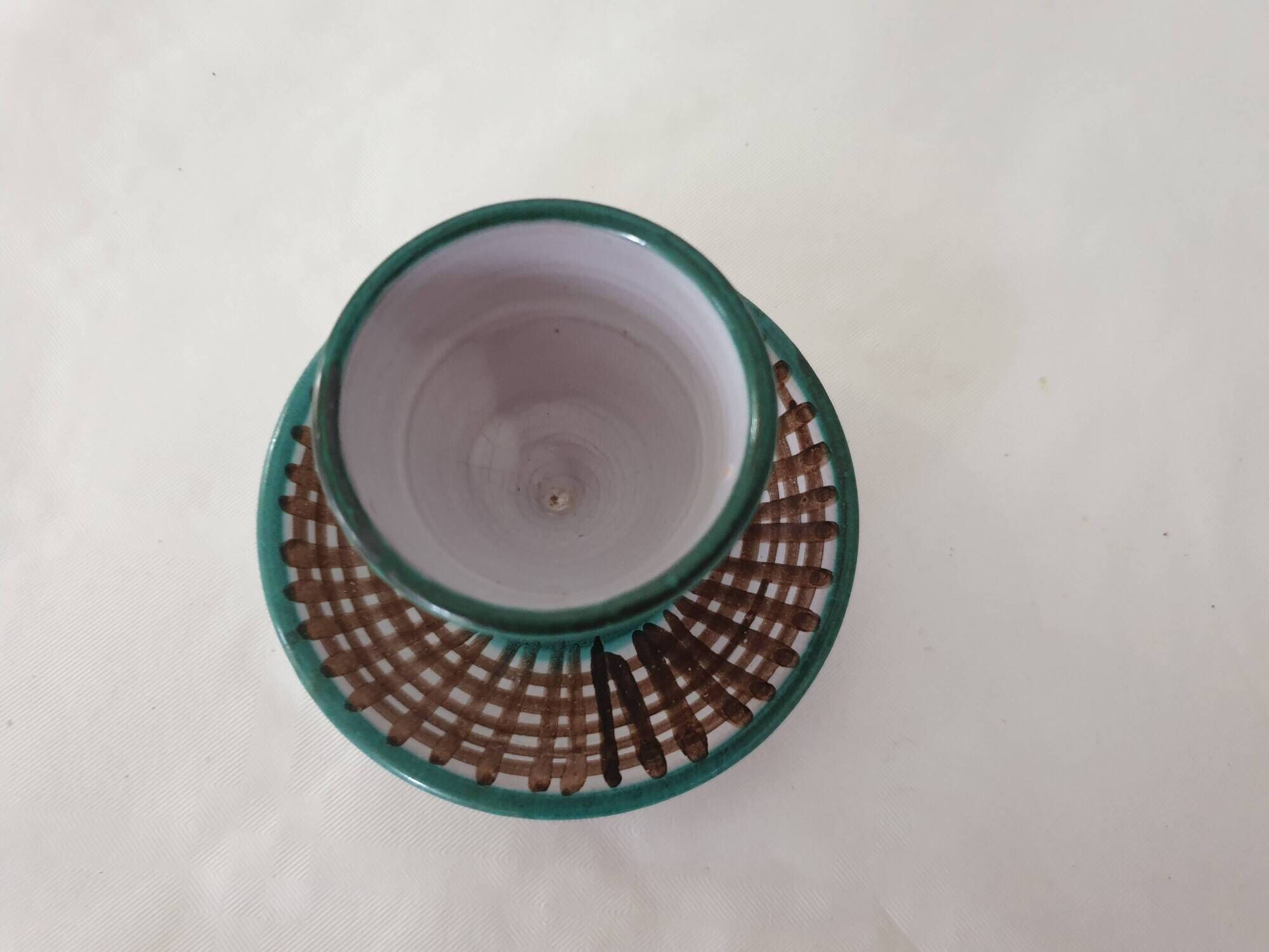 Ceramic egg cup signed Robert Picault - Vallauris 1950s