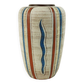 vase ouest-allemand du milieu du siècle sawa keramik années 50 décor sgraffito modèle 300/30
