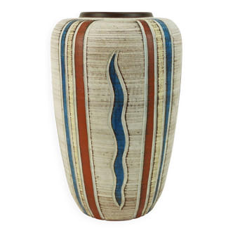 west german mid century VASE sawa keramik 50s sgraffito decor model 300/30