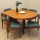 Round teak table, Danish design, 1970s, production: Denmark