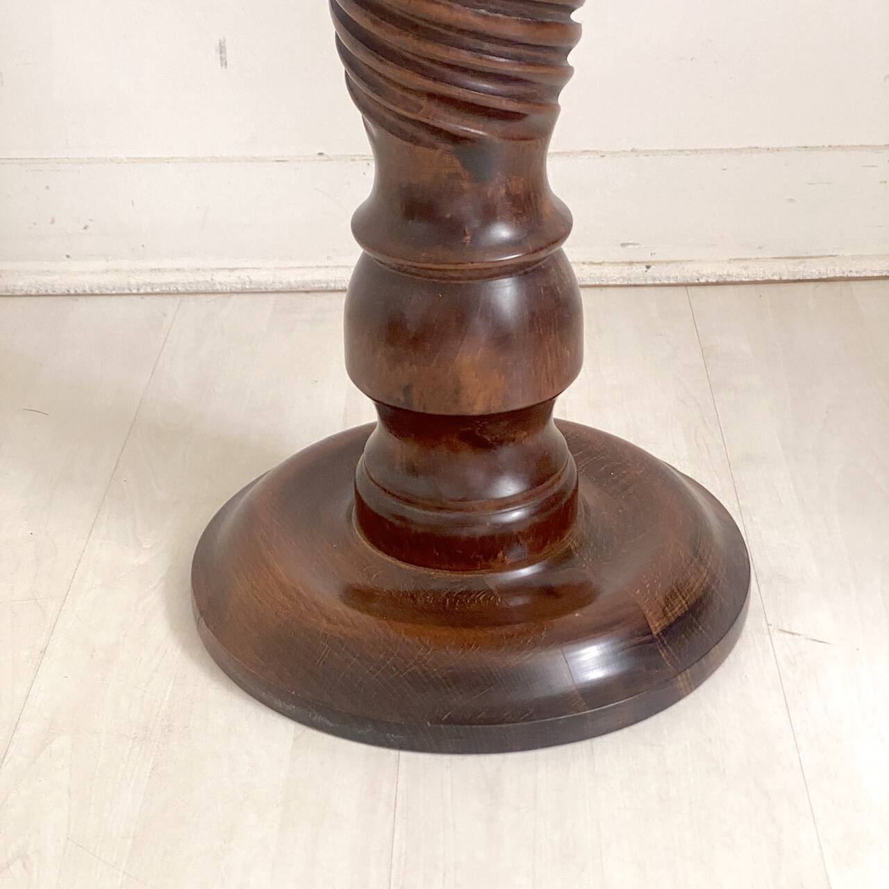 Vintage solid oak stool