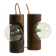 Pair of rare 1960s Temde table and wall lamps made of solid pine