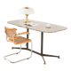 Grande table ou bureau en marbre italien du milieu du siècle, années 1960