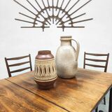 Vintage Dutch design dining set ladder back chairs & table
