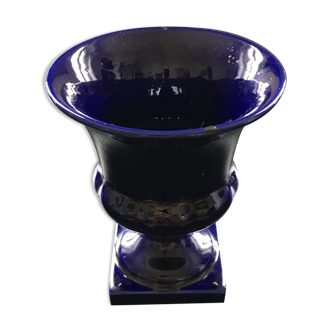 Vase style Médicis bleu de méthylène