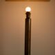 Tall Swedish brass bobbin lamps by Bergboms