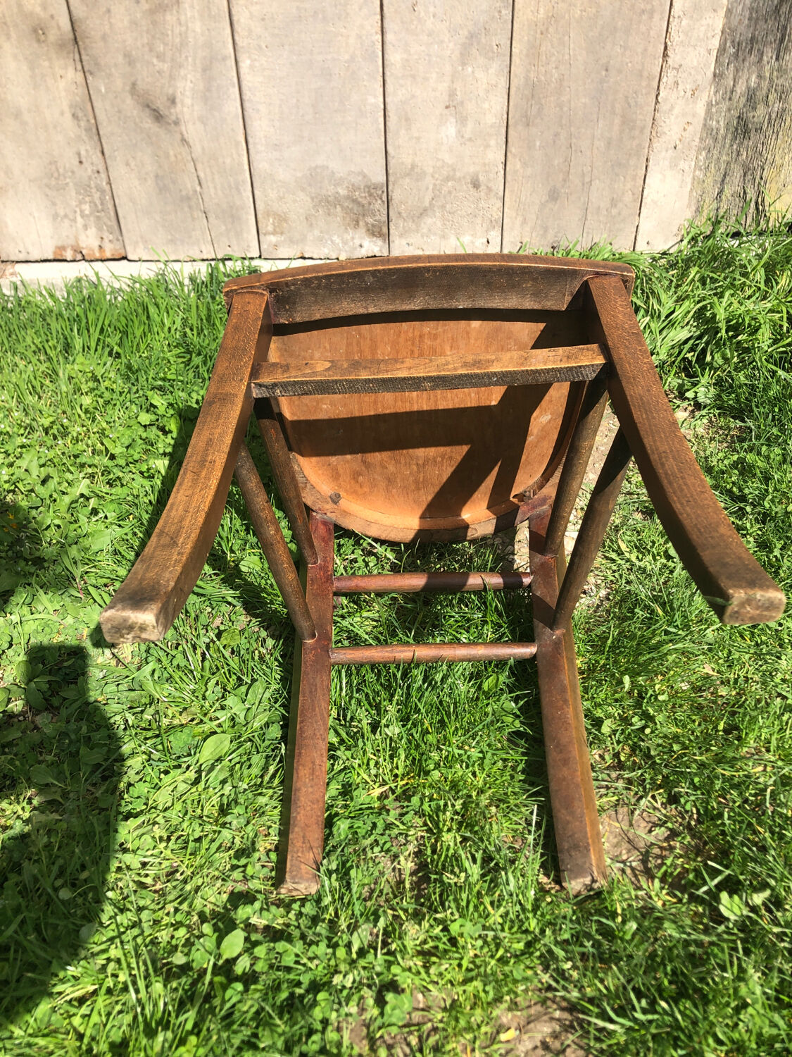Luterma bistrot chair in wood 70s vintage